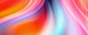 Preview wallpaper stripes, gradient, colorful, blur, distortion, art