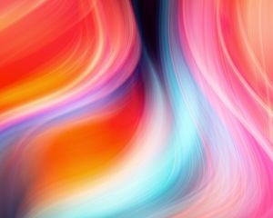 Preview wallpaper stripes, gradient, colorful, blur, distortion, art