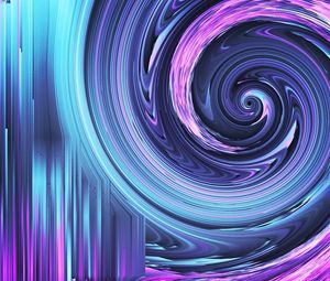 Preview wallpaper stripes, interference, distortion, purple, abstraction