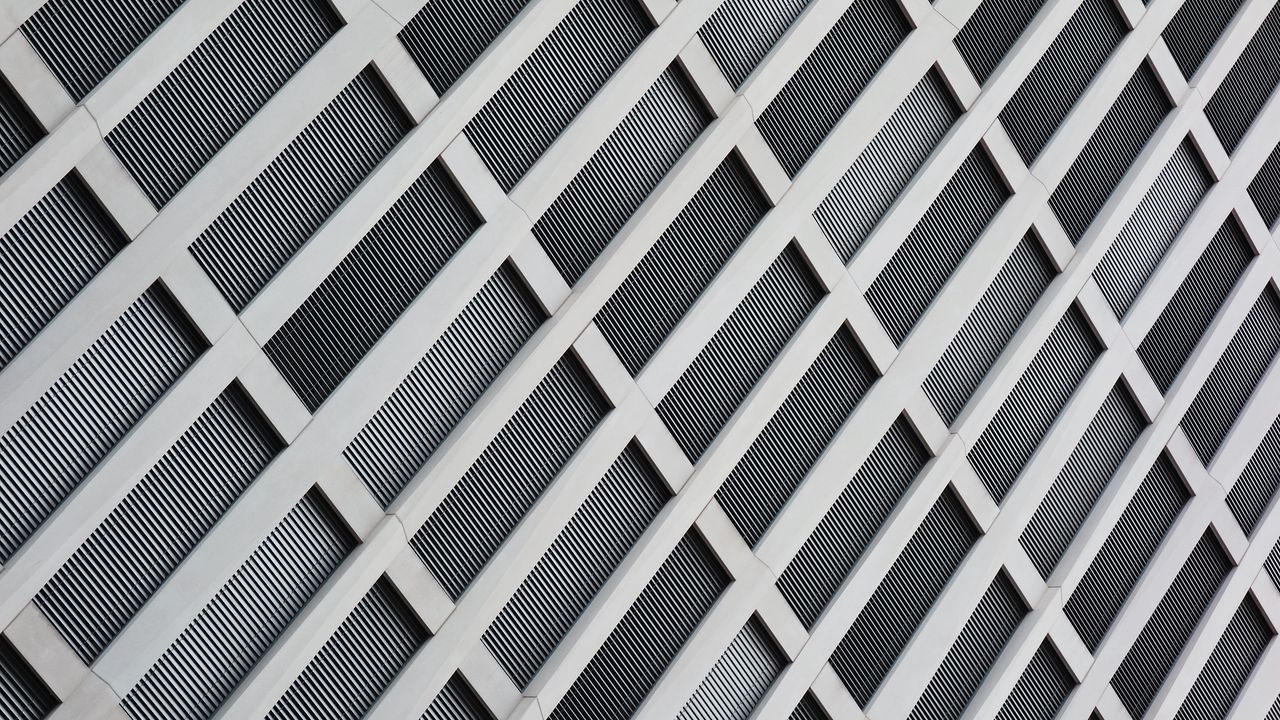 Wallpaper stripes, lattice, facade, white