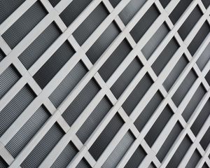 Preview wallpaper stripes, lattice, facade, white