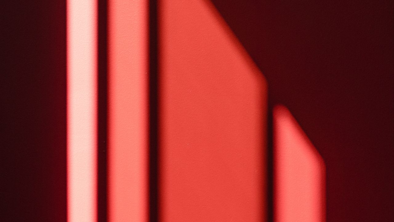 Wallpaper stripes, light, red, wall