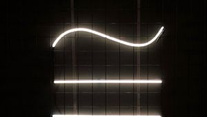 Preview wallpaper stripes, lines, backlight, black