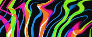 Preview wallpaper stripes, lines, bends, abstraction, colorful