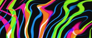 Preview wallpaper stripes, lines, bends, abstraction, colorful