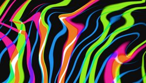 Preview wallpaper stripes, lines, bends, abstraction, colorful