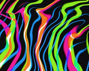 Preview wallpaper stripes, lines, bends, abstraction, colorful