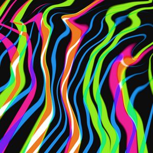 Preview wallpaper stripes, lines, bends, abstraction, colorful