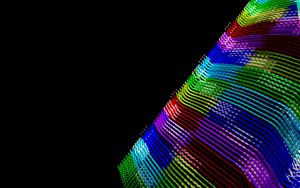 Preview wallpaper stripes, lines, colorful, black