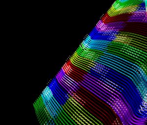 Preview wallpaper stripes, lines, colorful, black