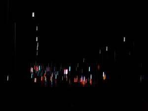 Preview wallpaper stripes, lines, distortion, glow, multicolored, black
