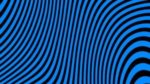 Preview wallpaper stripes, lines, distortion, abstraction, blue