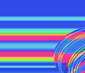 Preview wallpaper stripes, lines, distortion, colorful, bright, abstraction