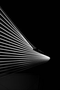 Preview wallpaper stripes, lines, glow, black and white