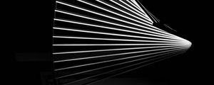 Preview wallpaper stripes, lines, glow, black and white