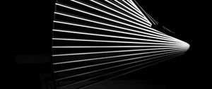 Preview wallpaper stripes, lines, glow, black and white