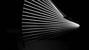 Preview wallpaper stripes, lines, glow, black and white