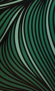 Preview wallpaper stripes, lines, green, wavy