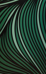 Preview wallpaper stripes, lines, green, wavy