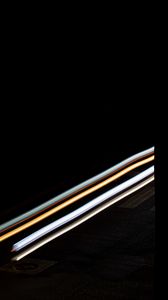 Preview wallpaper stripes, lines, long exposure, black, glow
