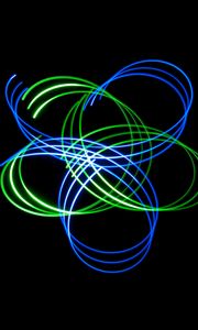 Preview wallpaper stripes, lines, neon, glow, black