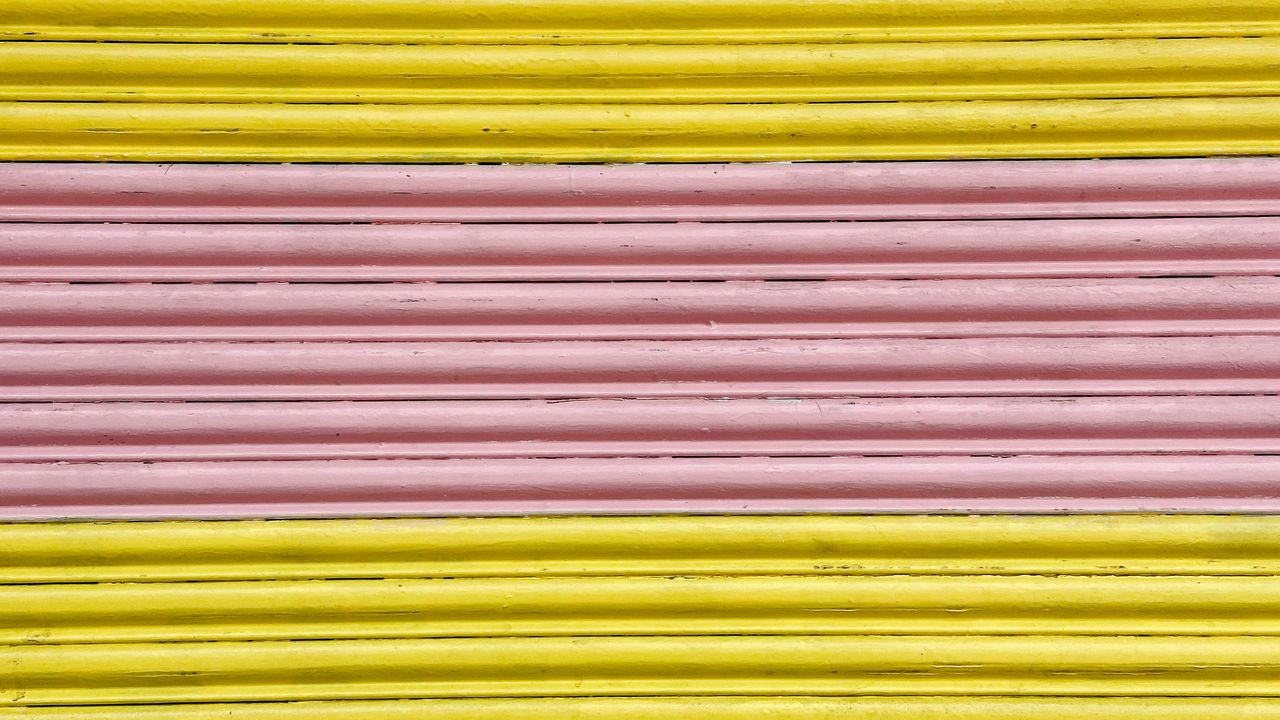Wallpaper stripes, lines, texture, pink, yellow