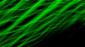 Preview wallpaper stripes, neon, waves, wavy, glow, green