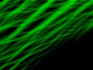 Preview wallpaper stripes, neon, waves, wavy, glow, green