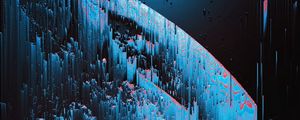 Preview wallpaper stripes, noise, glitch, abstraction, blue