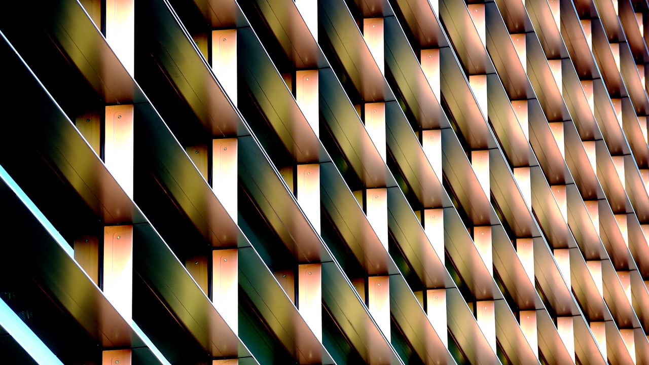Wallpaper stripes, rectangles, volume, metal, texture