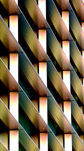 Preview wallpaper stripes, rectangles, volume, metal, texture