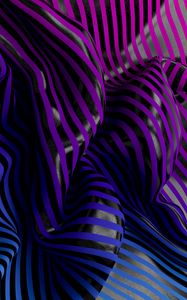 Preview wallpaper stripes, relief, 3d, wavy