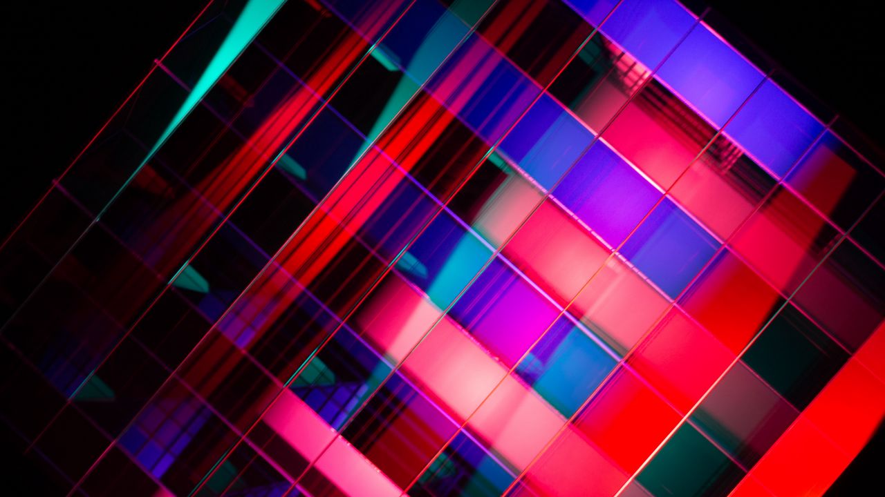Wallpaper stripes, rhombuses, shapes, multicolored