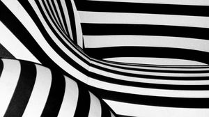 Preview wallpaper stripes, shapes, bw, abstract