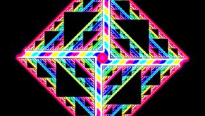 Preview wallpaper stripes, triangles, abstraction, bright
