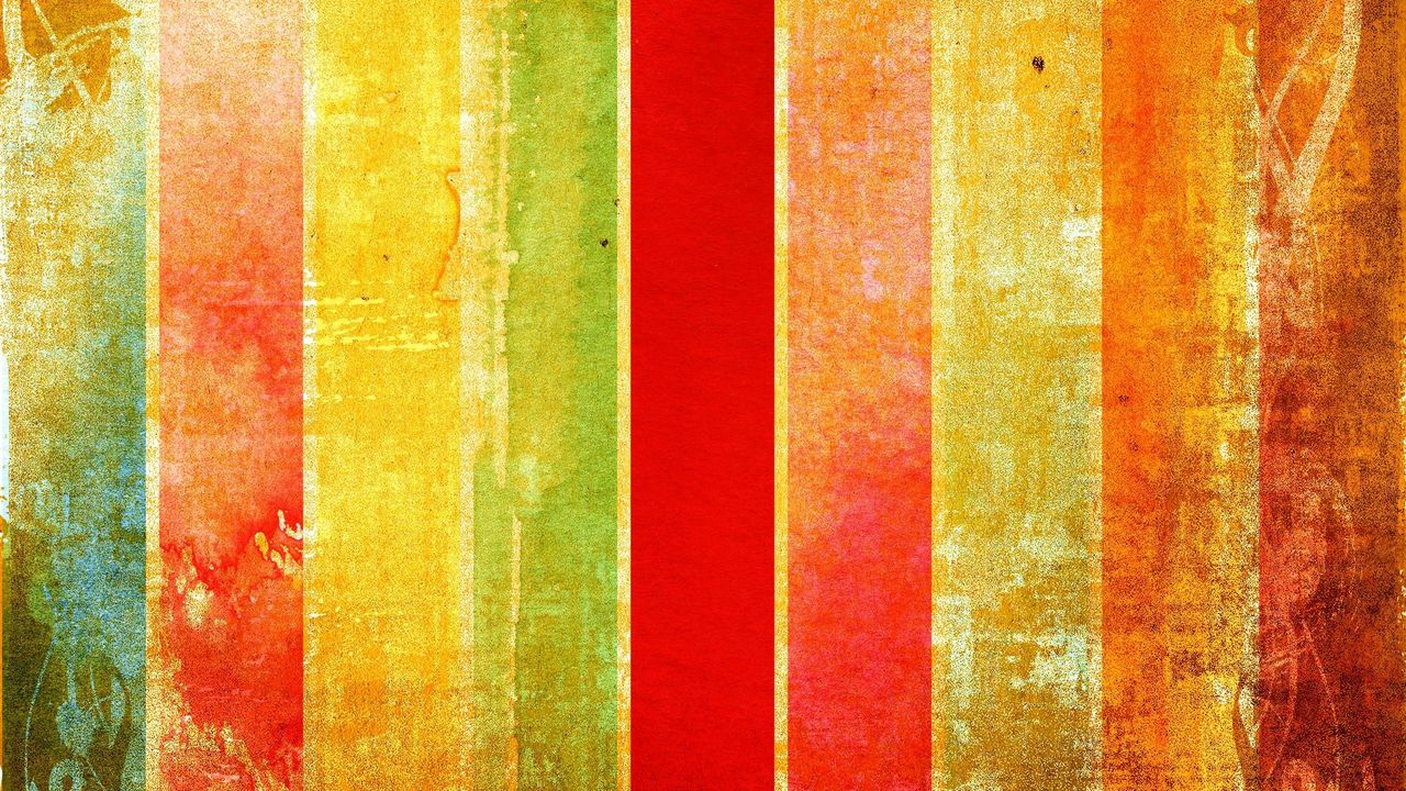 Wallpaper stripes, vertical, multi-colored, vintage