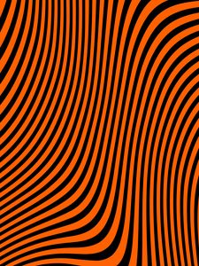 Preview wallpaper stripes, waves, bends, abstraction, orange