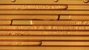 Preview wallpaper stripes, wooden, drops, water