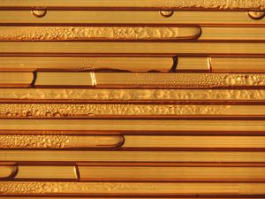 Preview wallpaper stripes, wooden, drops, water