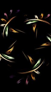 Preview wallpaper strokes, colorful, dark, abstraction, fractal