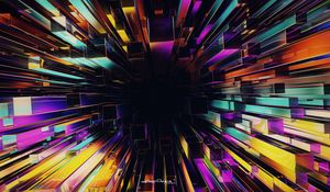 Preview wallpaper structure, 3d, multicolored, abstraction