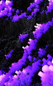 Preview wallpaper structure, 3d, relief, glow, purple