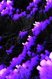 Preview wallpaper structure, 3d, relief, glow, purple