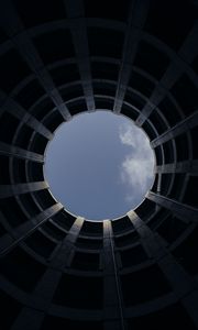 Preview wallpaper structure, building, circle, sky, bottom view