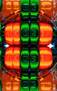 Preview wallpaper structure, colorful, 3d, volume, shape