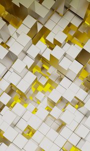 Preview wallpaper structure, cubes, 3d, volume