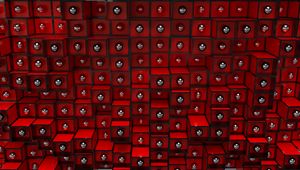 Preview wallpaper structure, cubes, red, 3d