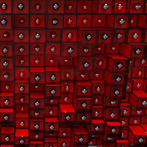 Preview wallpaper structure, cubes, red, 3d