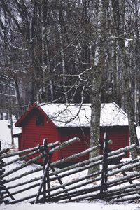 Preview wallpaper structure, forest, trees, winter