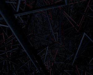 Preview wallpaper structure, interlacing, pipes, tangled, dark, endless